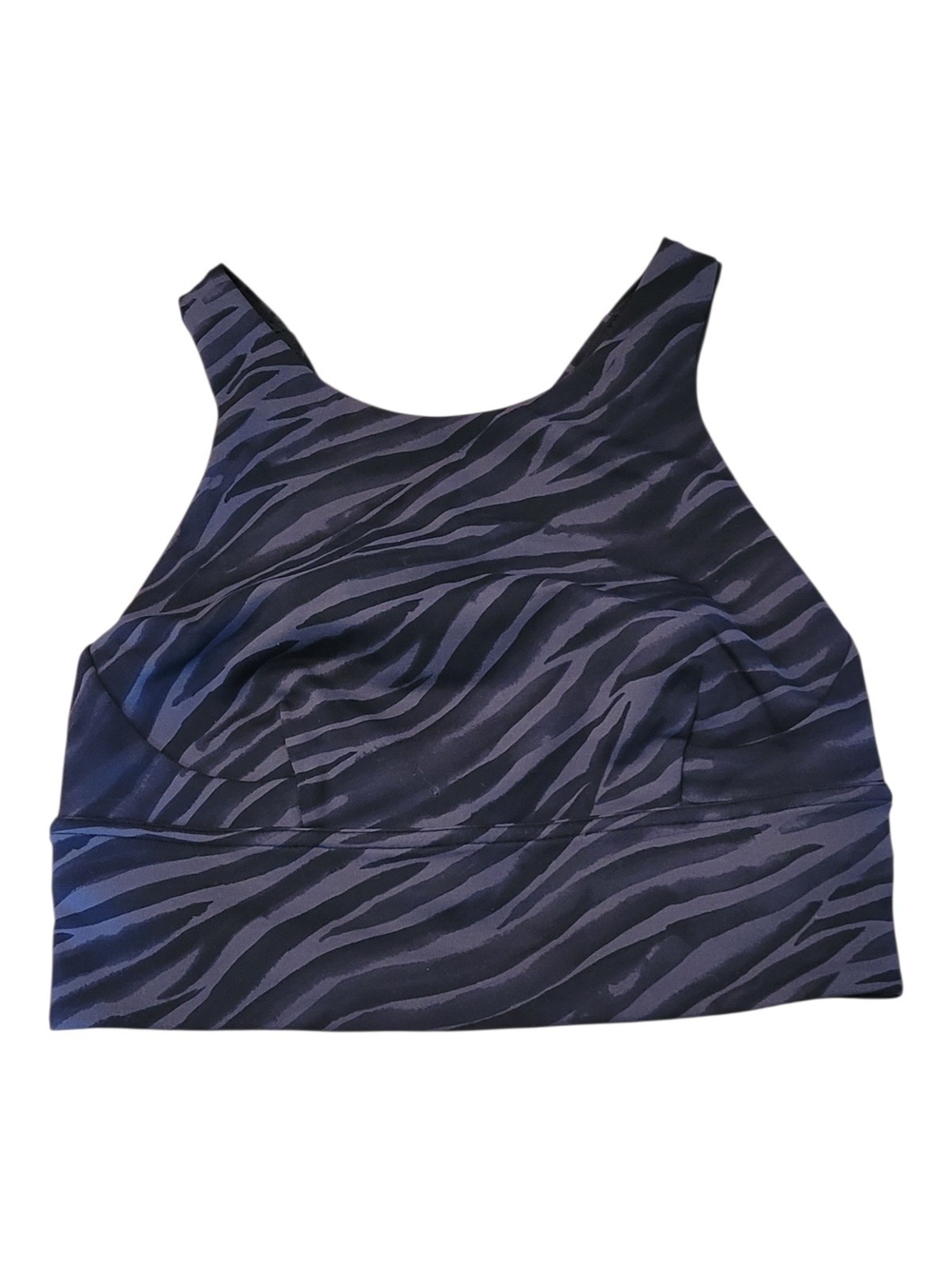 lululemon athletica Black & Dark Gray Zebra Print Sports Bra